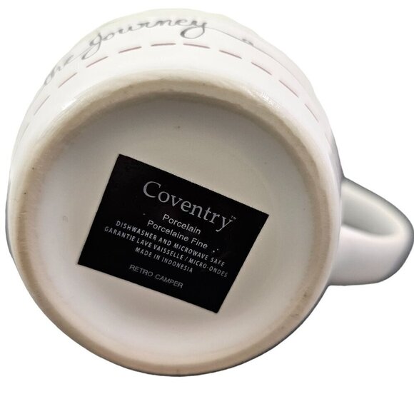 Retro Camper It’s all about the journey Large 18 Oz Porcelain Mug – “A” - Picture 9 of 16